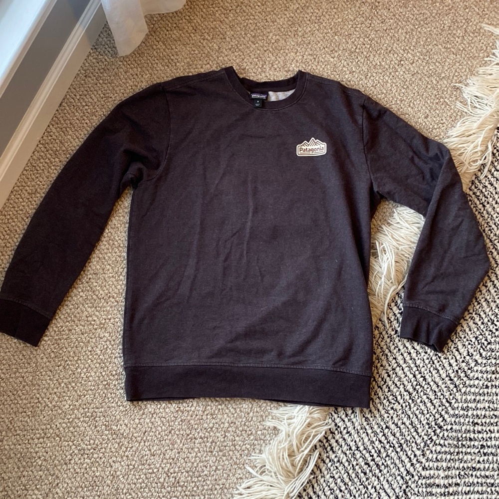 Men Patagonia fleece pullover light brown size medium